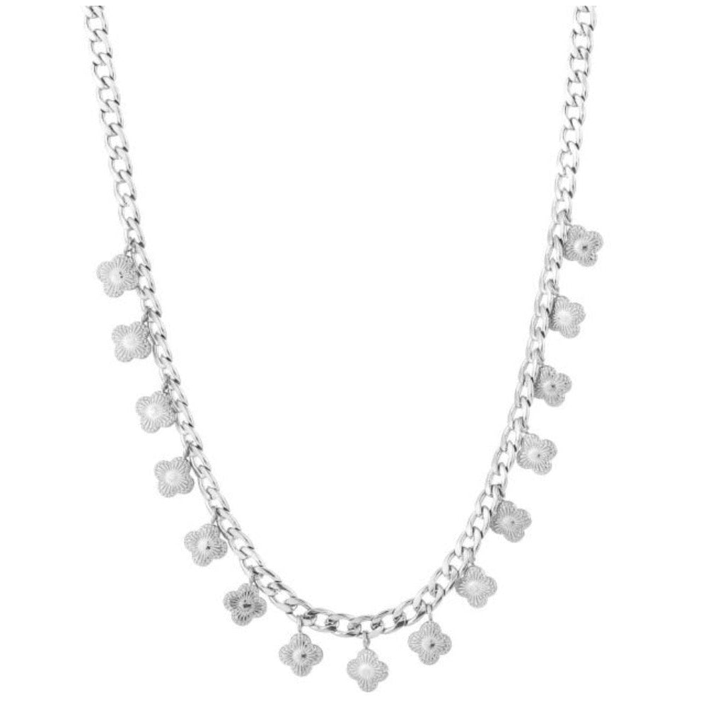 Simply Clovers Necklace Silver