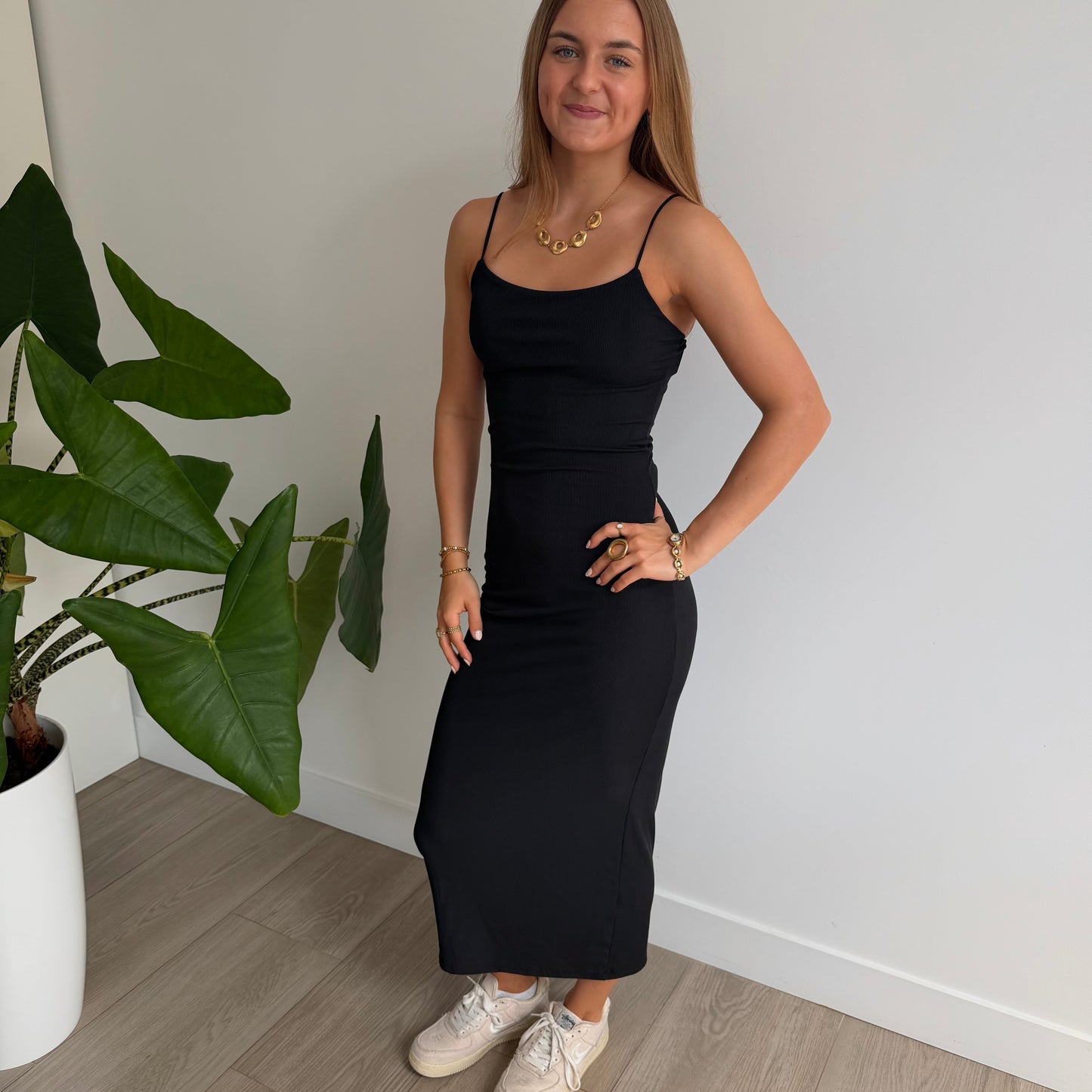 Santorini Dress Black
