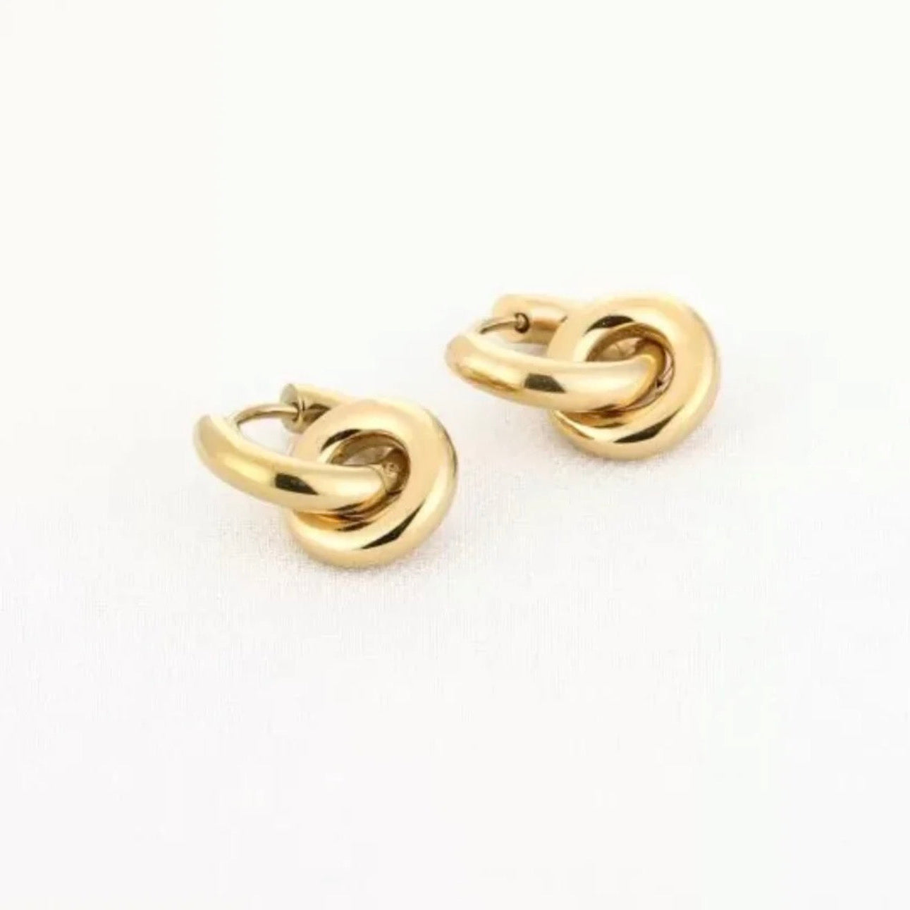 Mini Round Earrings Gold