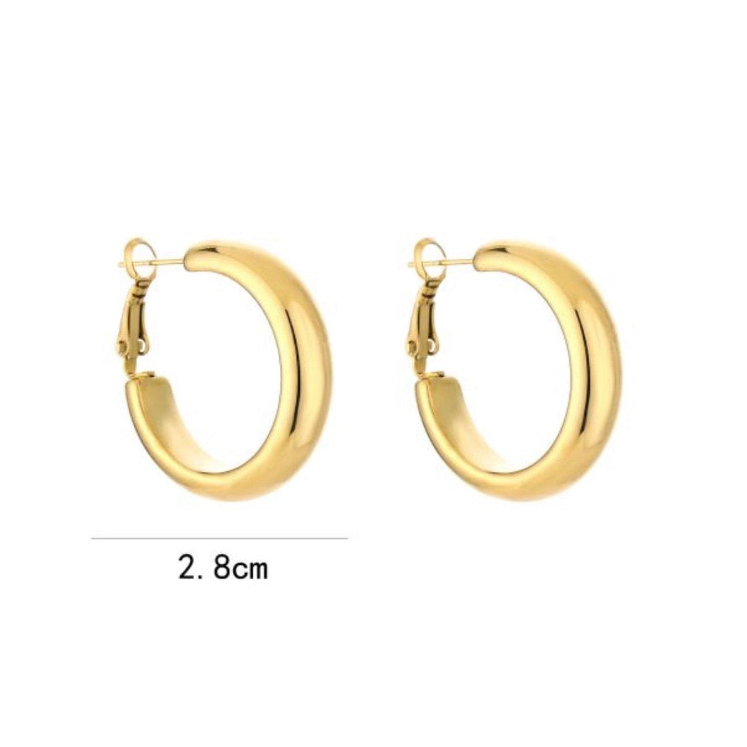 Alba Hoops Earrings Gold