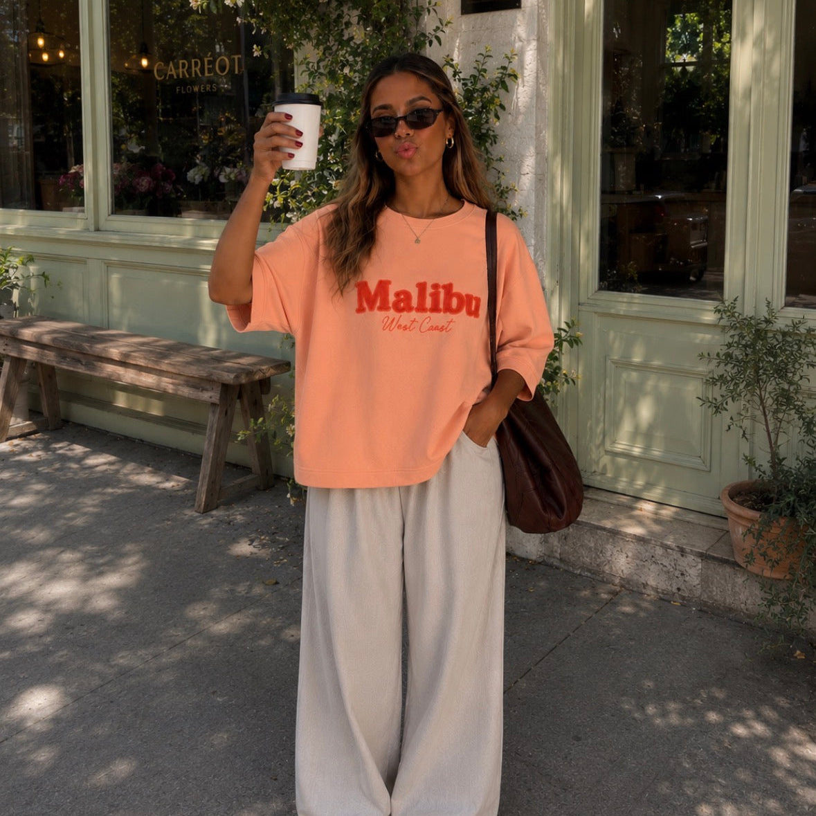 Malibu T-shirt Salmon