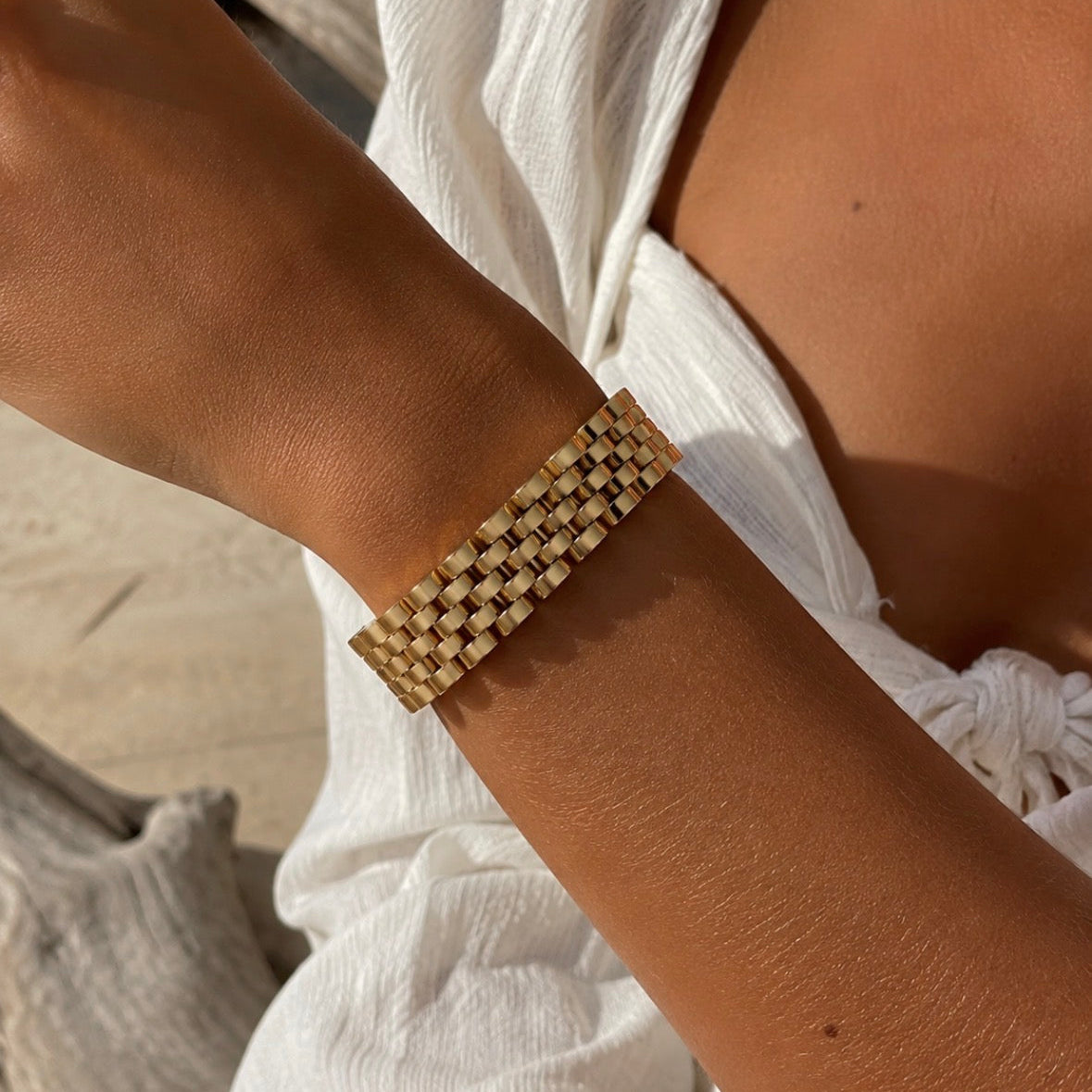 Chain Bangle Silver