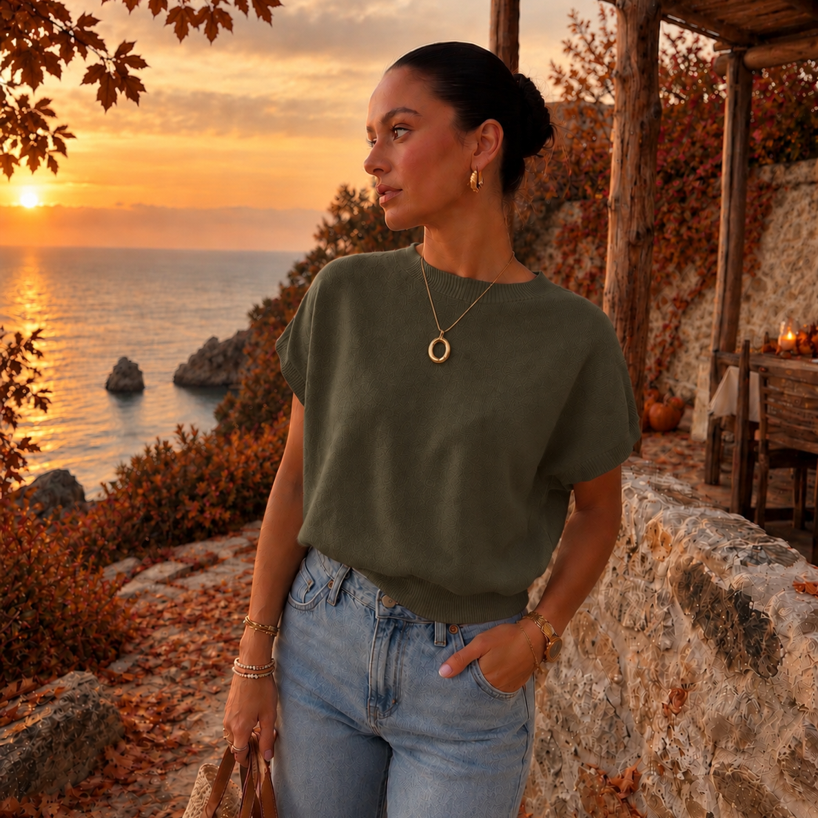 Lynn Top Khaki
