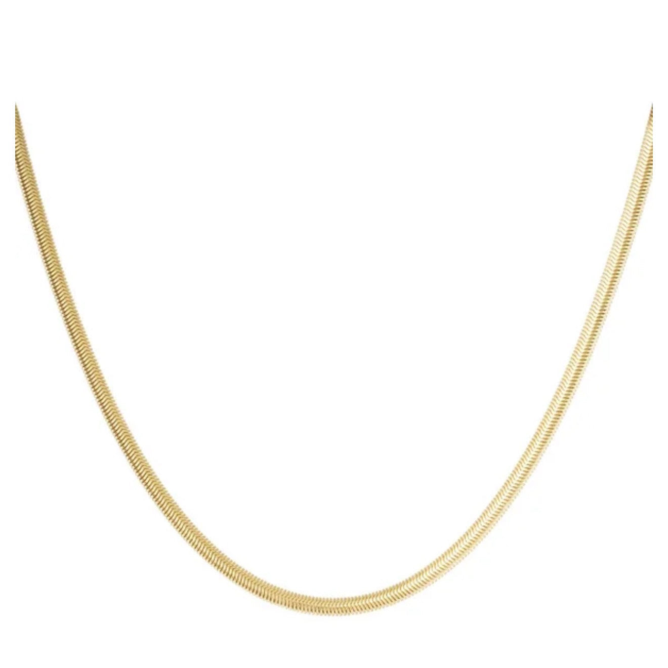 Plate Necklace Gold