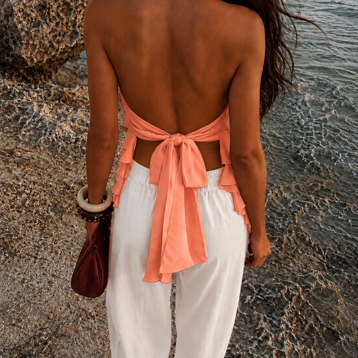 Lizzy Top Coral