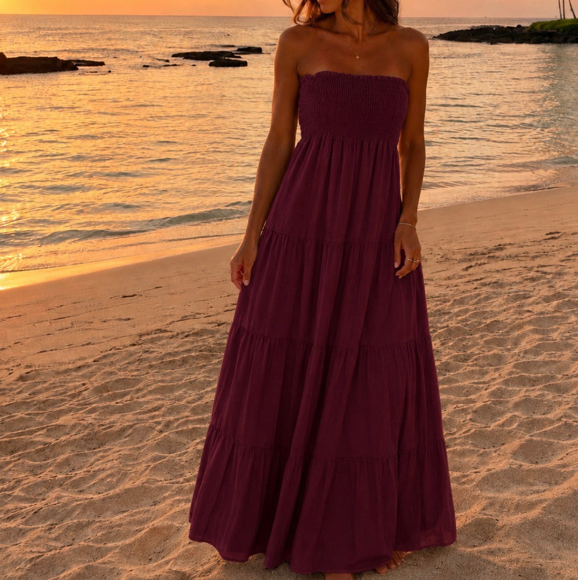 Coco Dress Bordeau