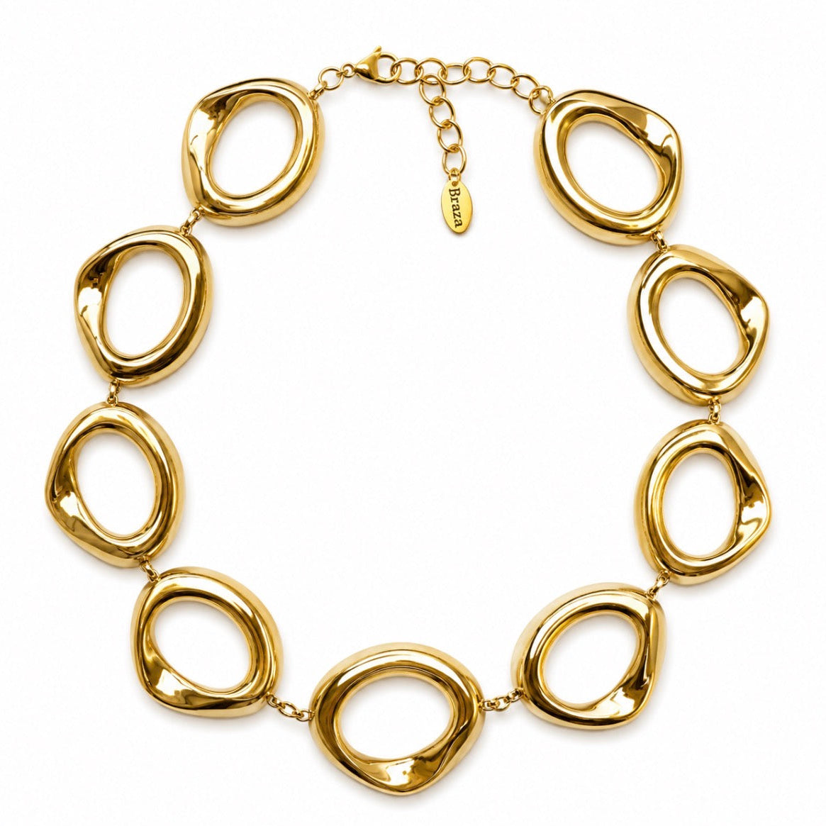 Statement All Hoops Necklace Gold