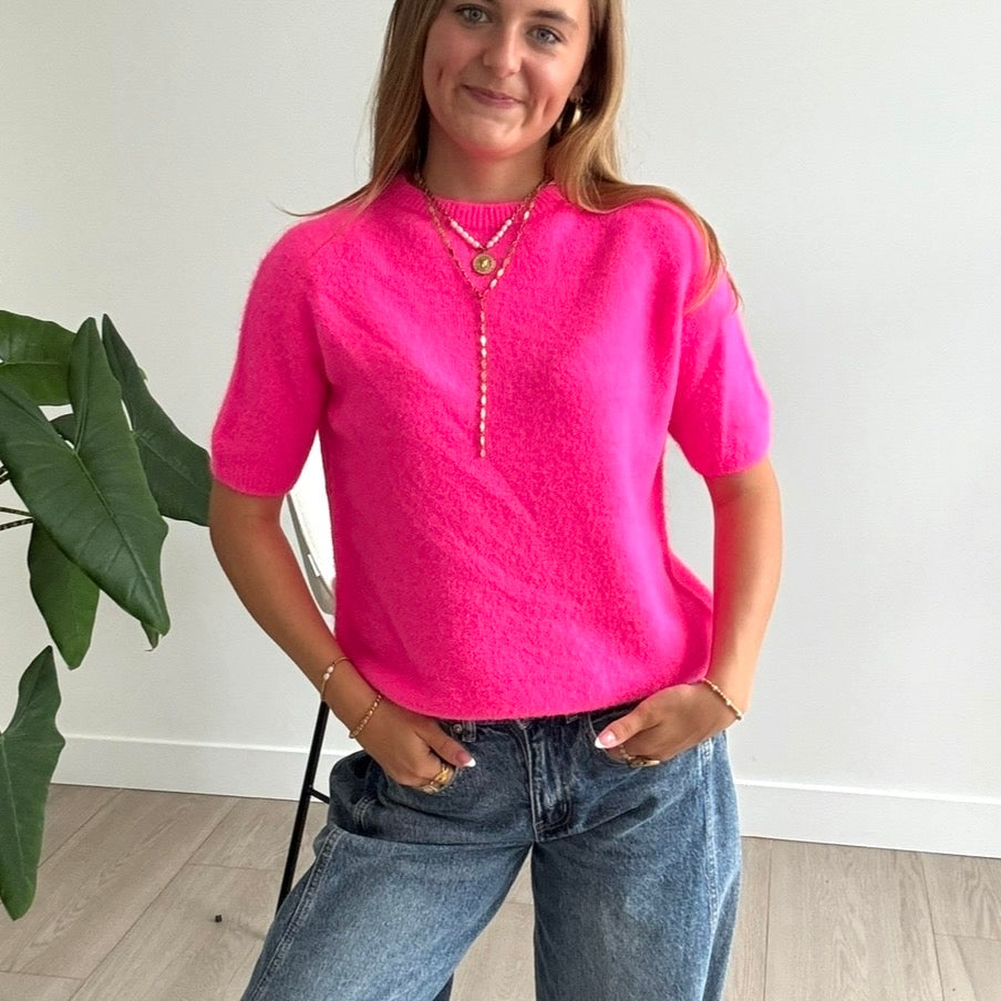 Livia Top Neon Pink