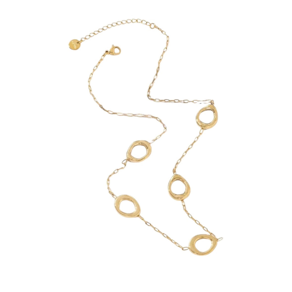 Multi Hoops Necklace Gold