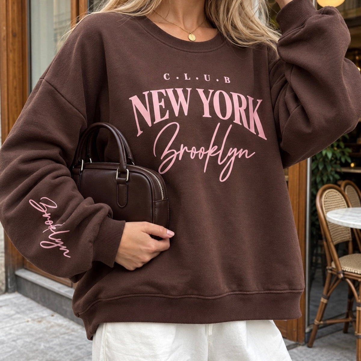 New York Brooklyn Sweater Brown