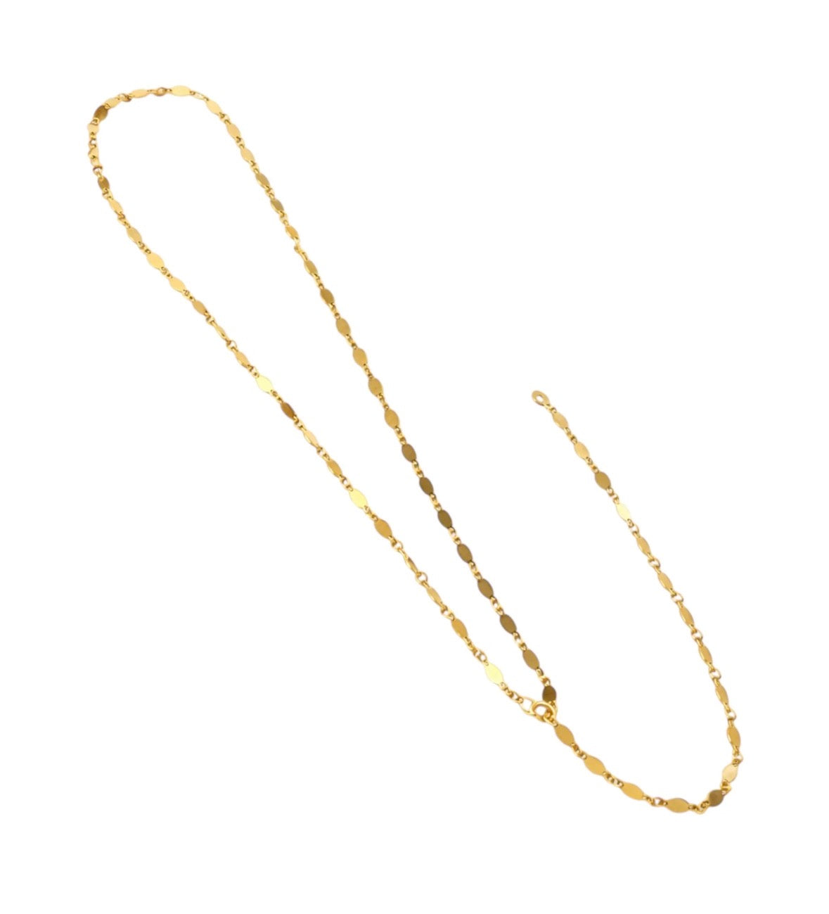 Simply Adjustable Y Necklace Gold