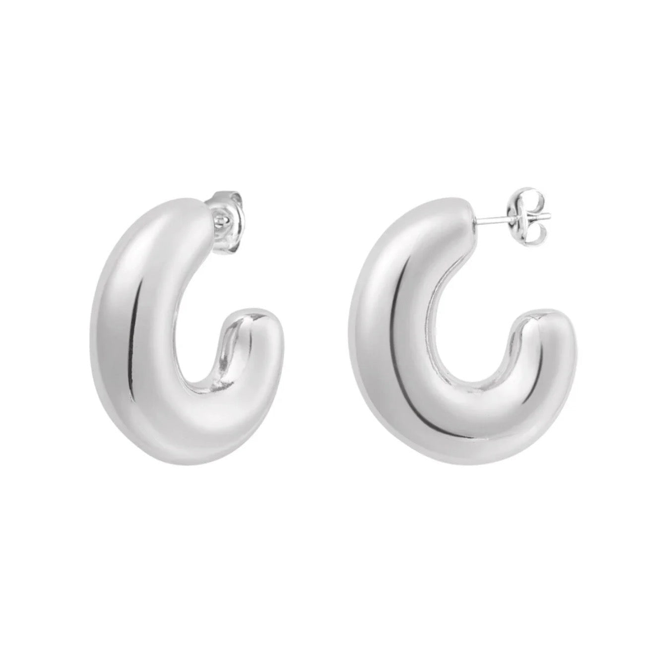 Ajo Hoops Earrings Silver
