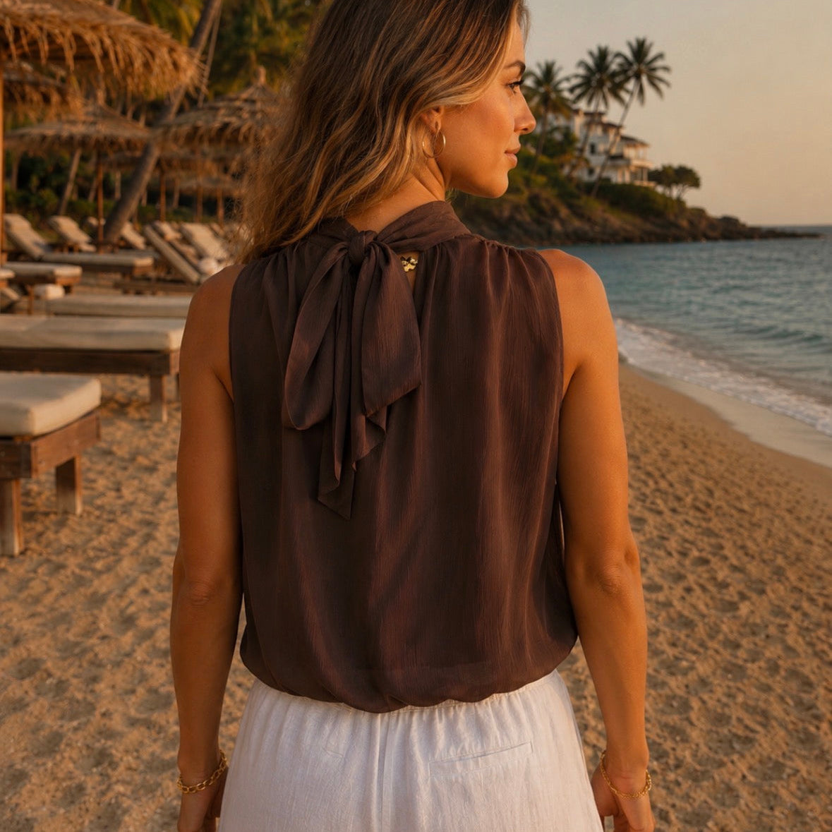 Annie Blouse Brown