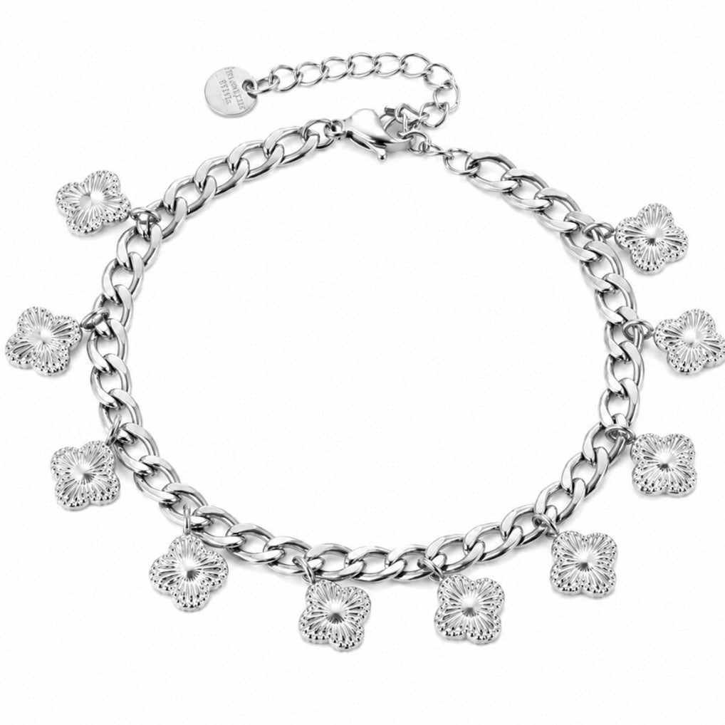 Simply Clovers Bracelet Silver