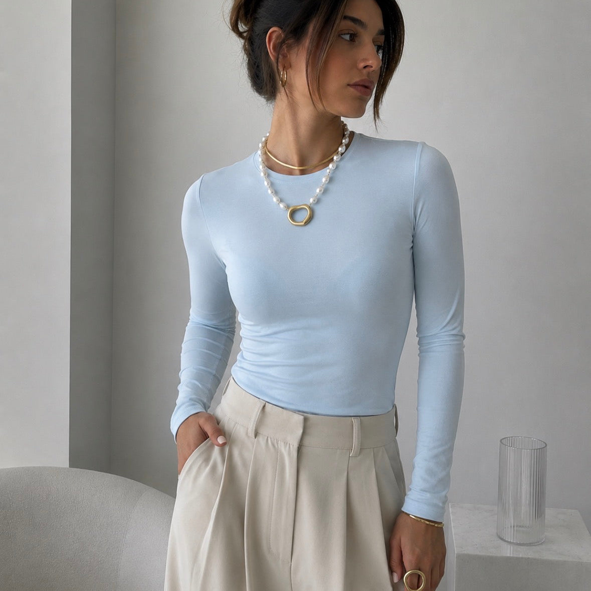 Mia Top White