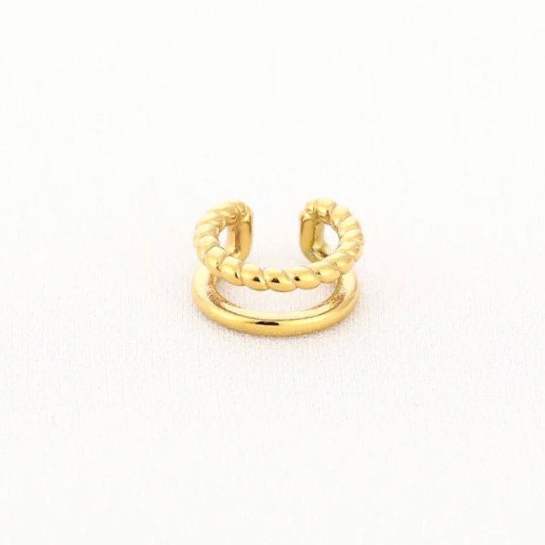 Double Gold Earcuff