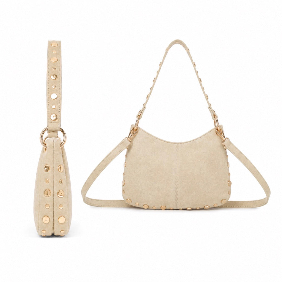 Studs City Bag Beige
