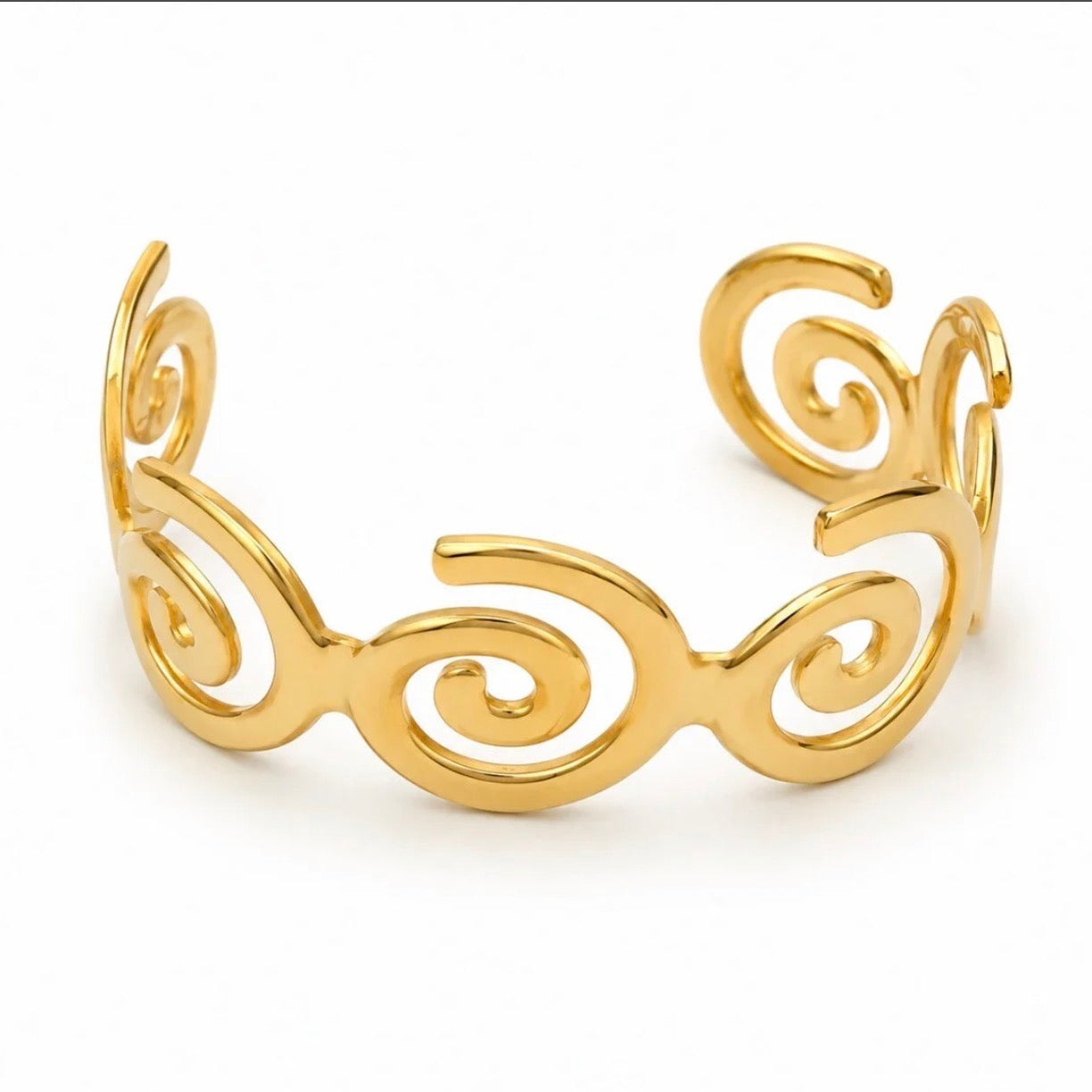 Spiral Bangle Gold