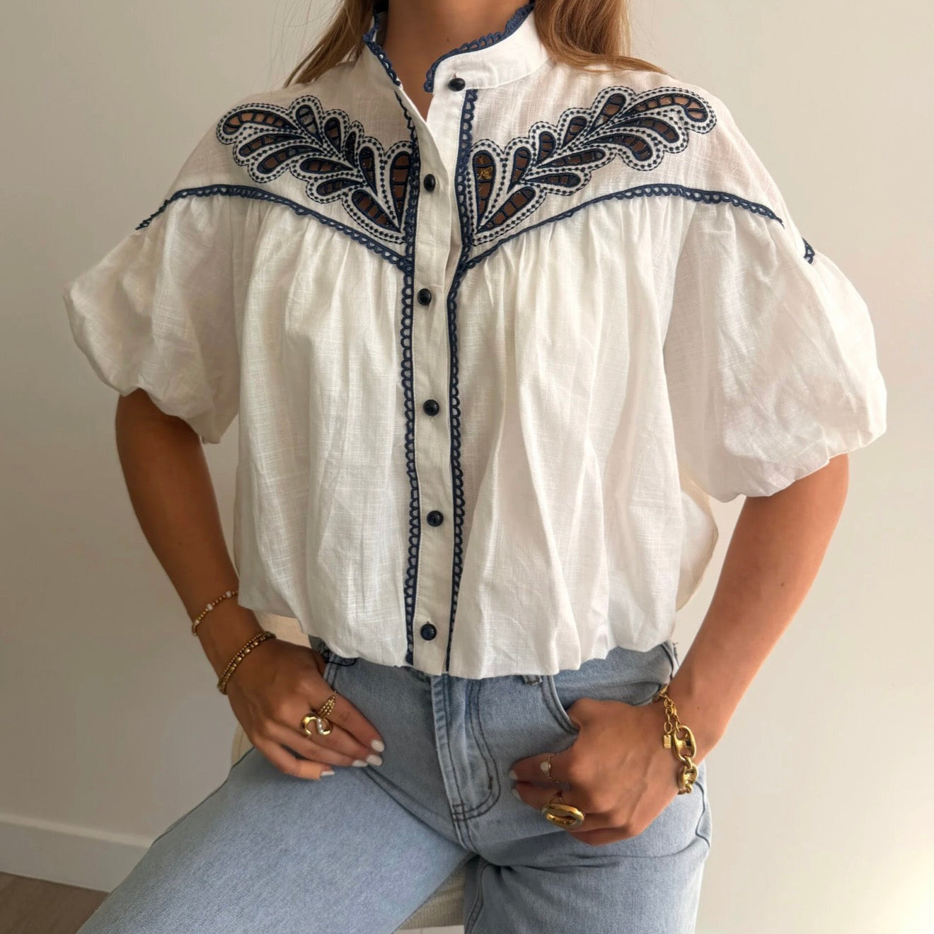 Poppy Blouse Blue