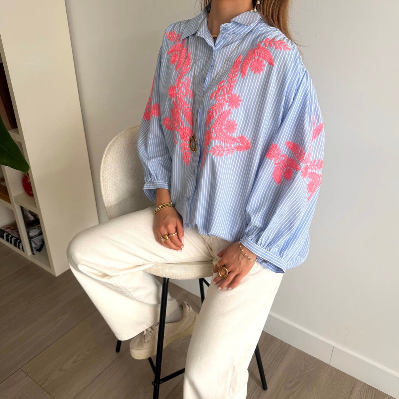 Tropical Blouse Blue