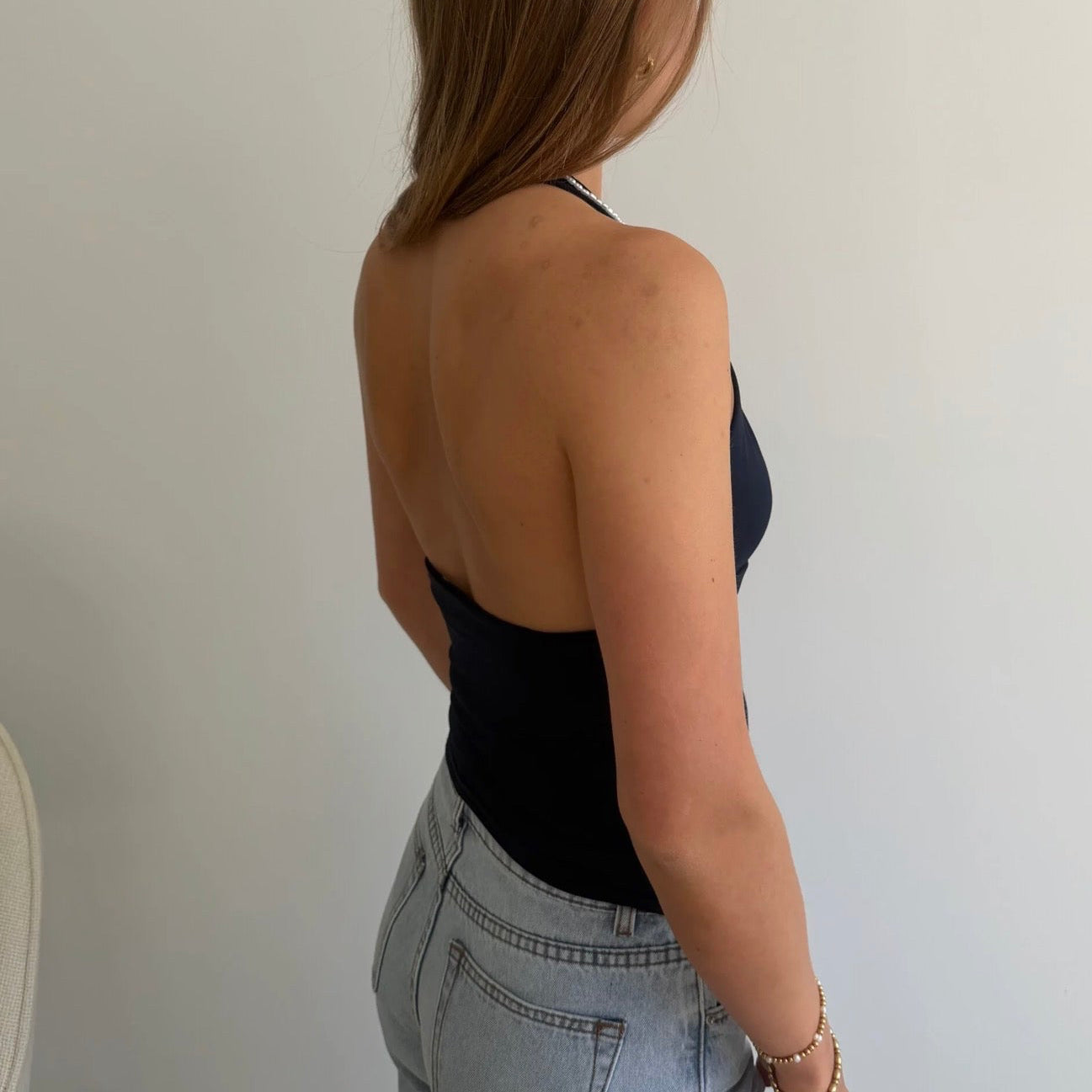 Zoë Halter Top White