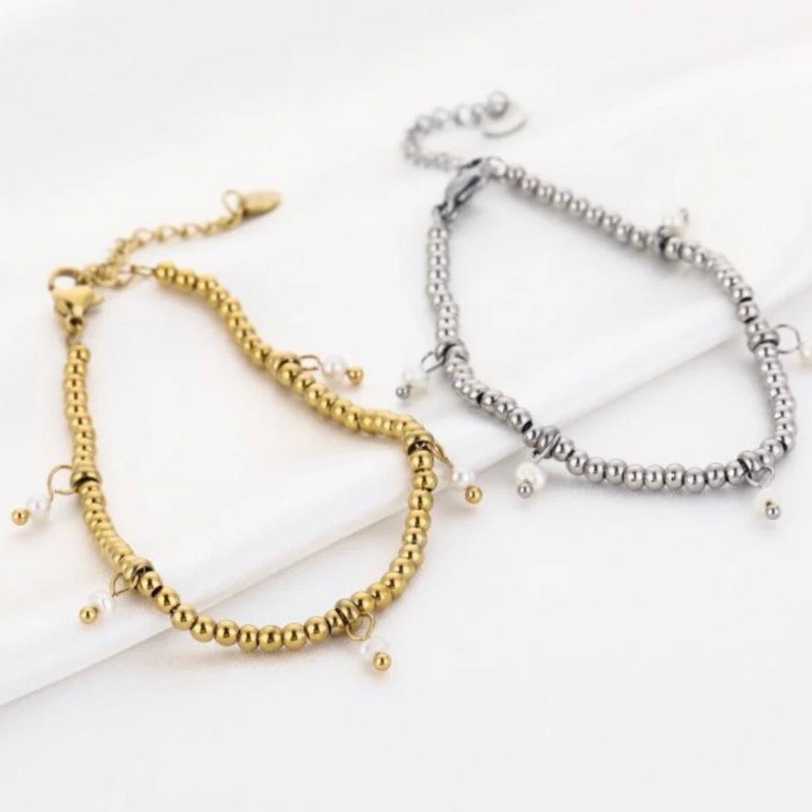 Bols & Pearls Bracelet Gold