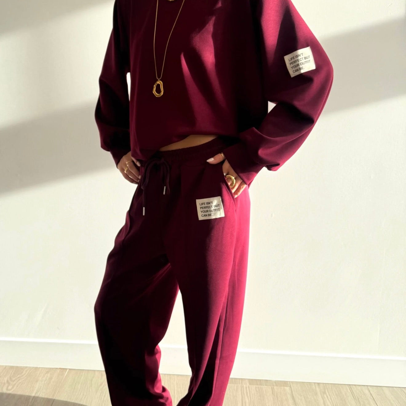 Michelle Comfy Set Bordeaux