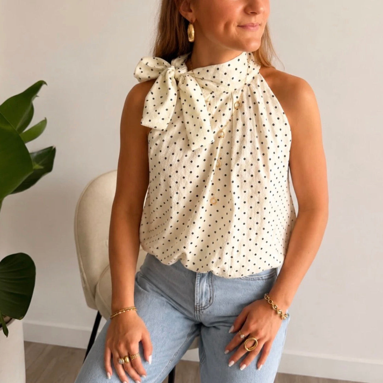 Bella Top Polka Dots
