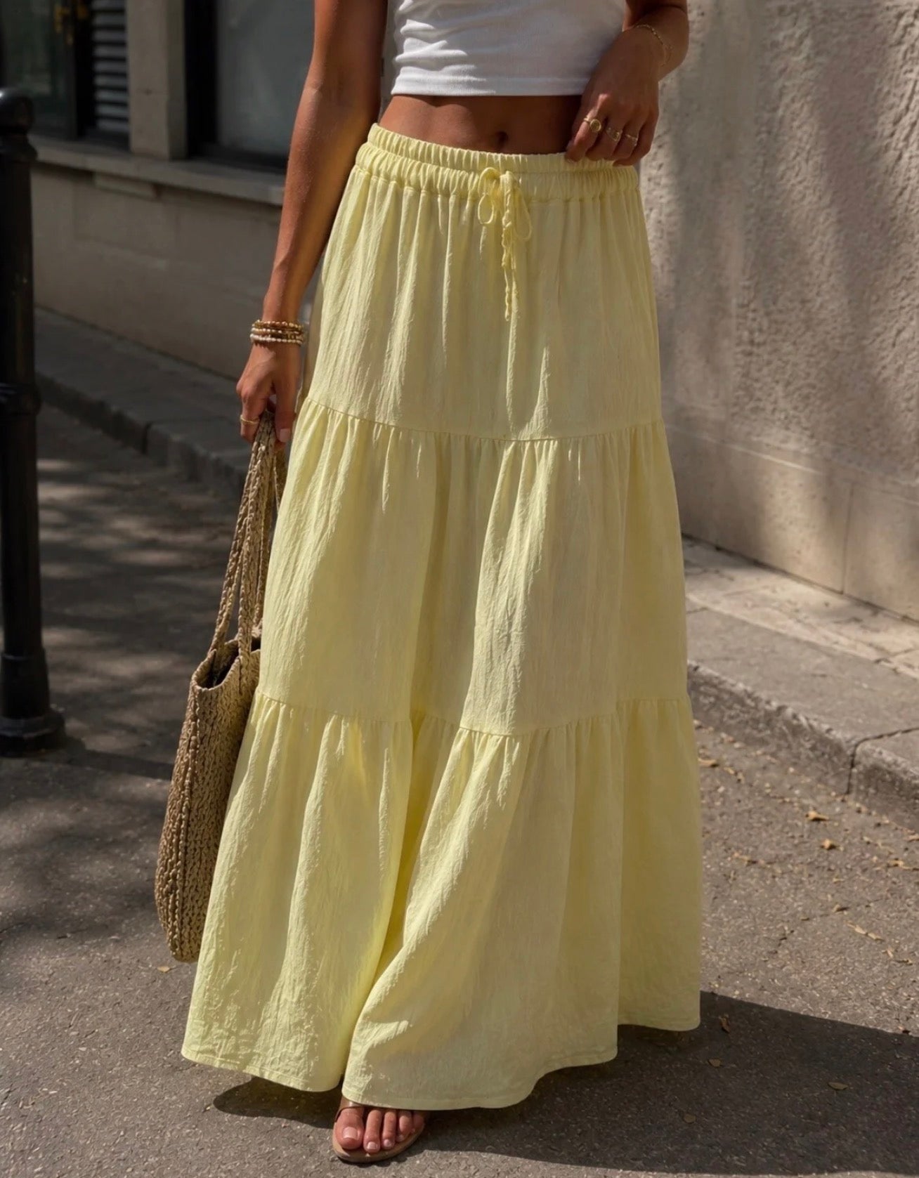 Celine Skirt Butter Yellow