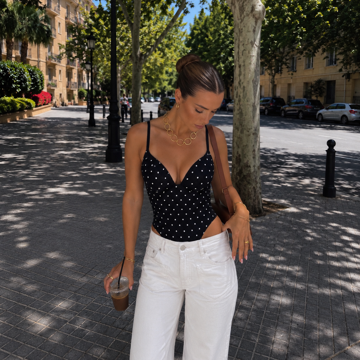 Braza Body Polka Dot Black