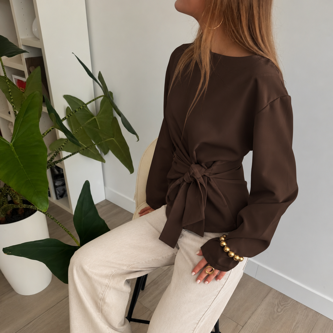 Selina Blouse Brown