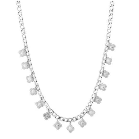 Simply Clovers Necklace Silver