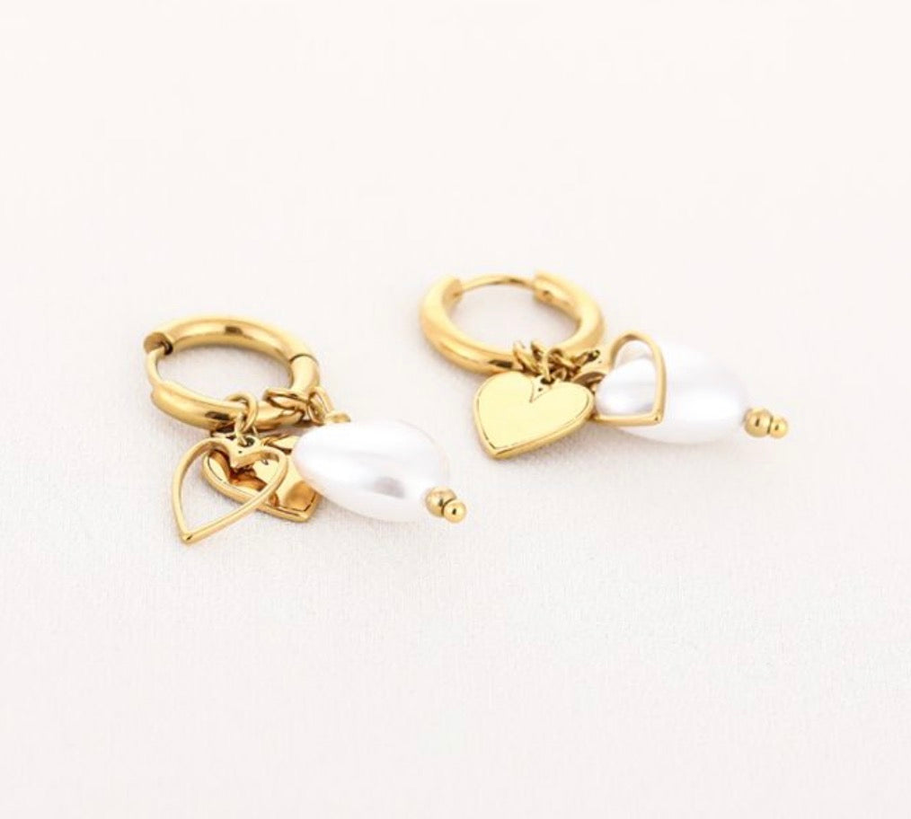Tropical Heart Earrings