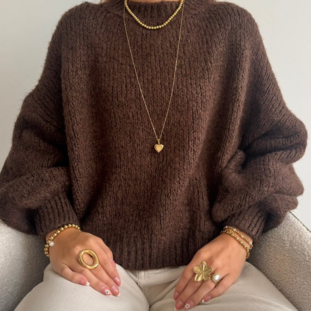 Millie Sweater Chocolate Brown