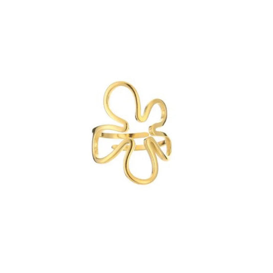 Flower Power Ring Gold