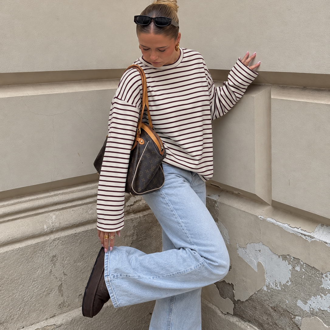 Elvie Striped Longsleeve White