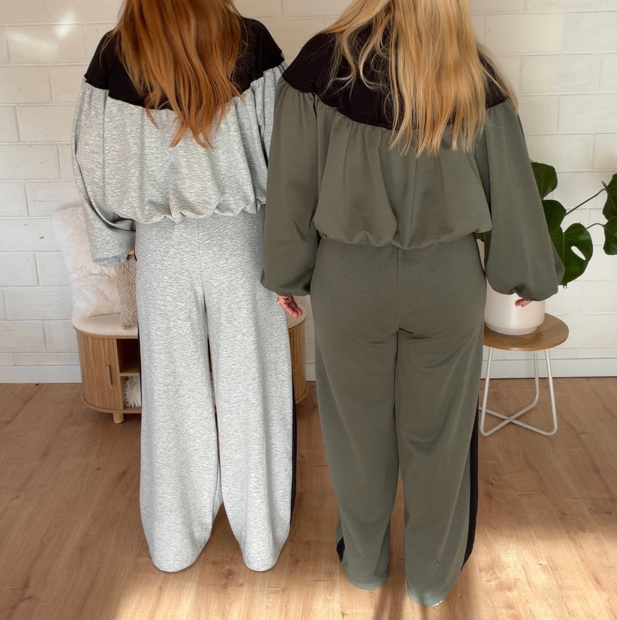 Maybel Comfy Set Grey & Black