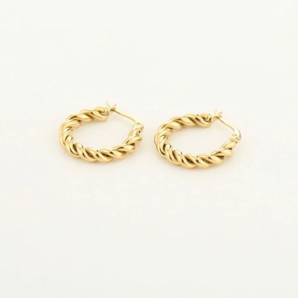 Twisted Hoops Gold