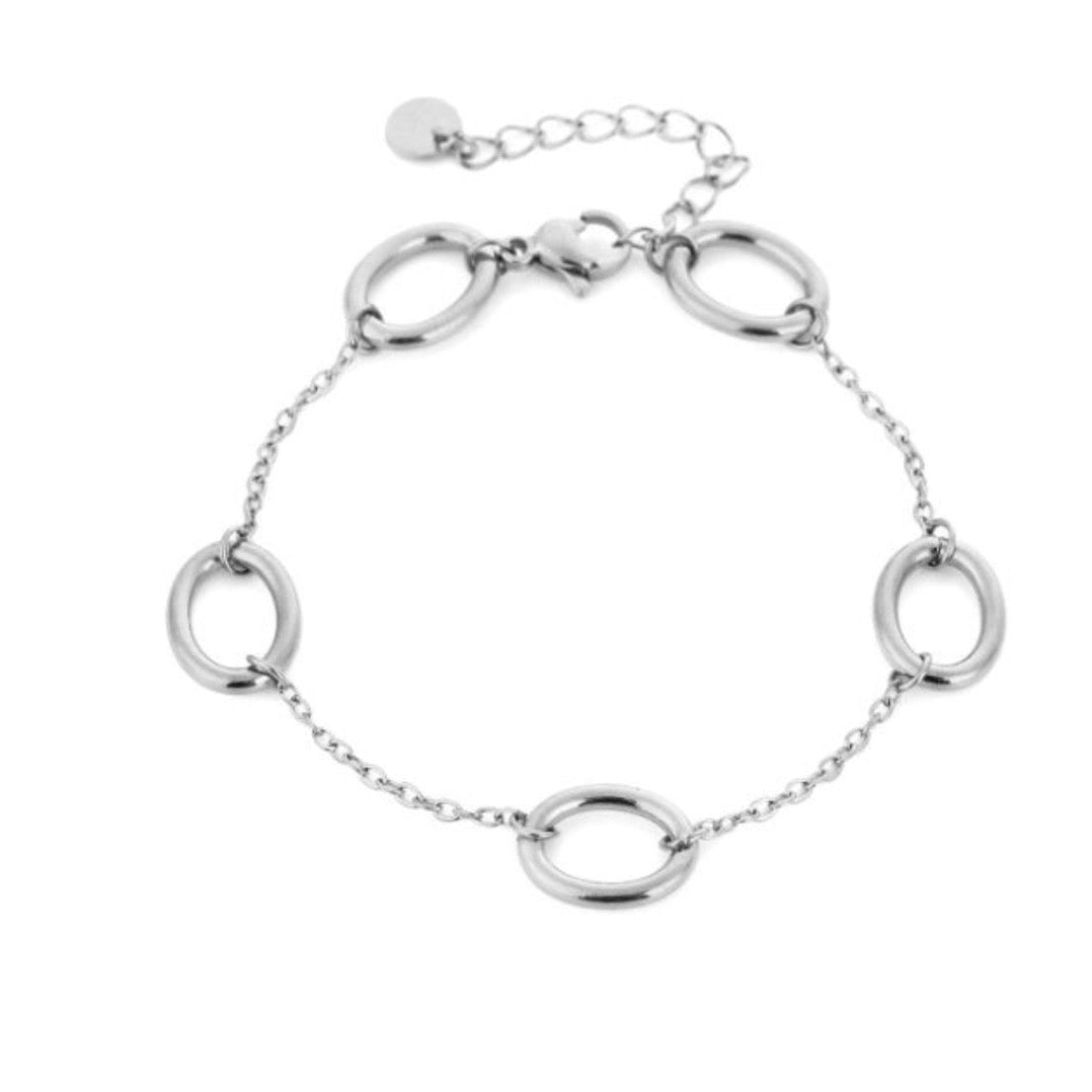 Multi Hoop Bracelet Silver