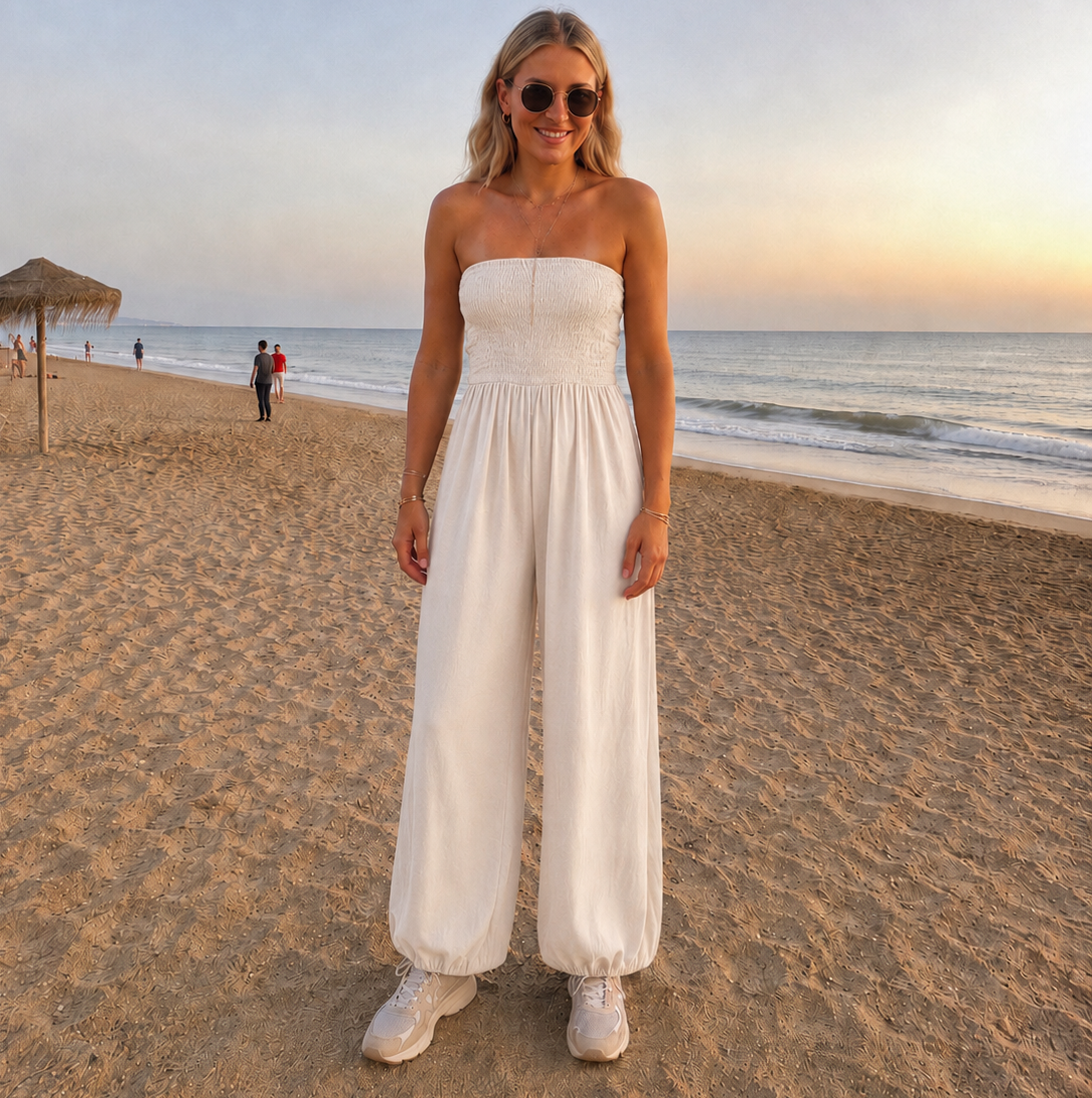 Coco Jumpsuit Beige