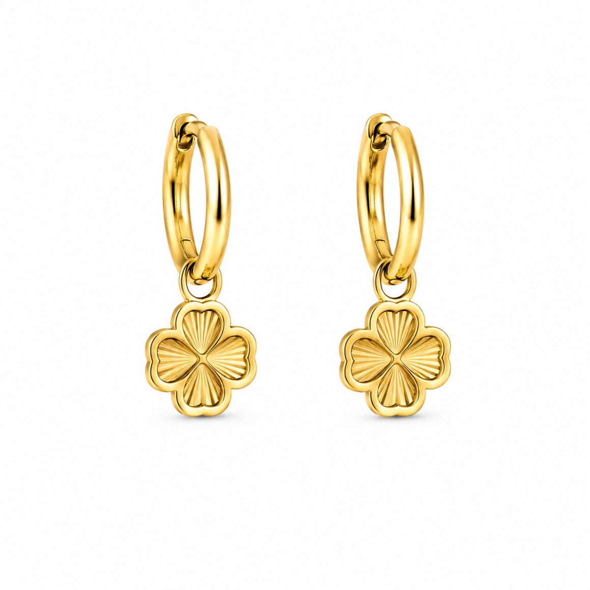 Cute Clover Earrings Gold