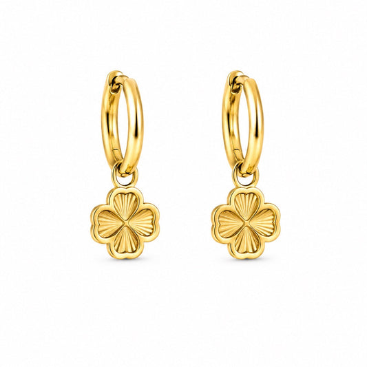 Cute Clover Earrings Gold