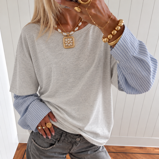 Amélie Layered Tee Blue