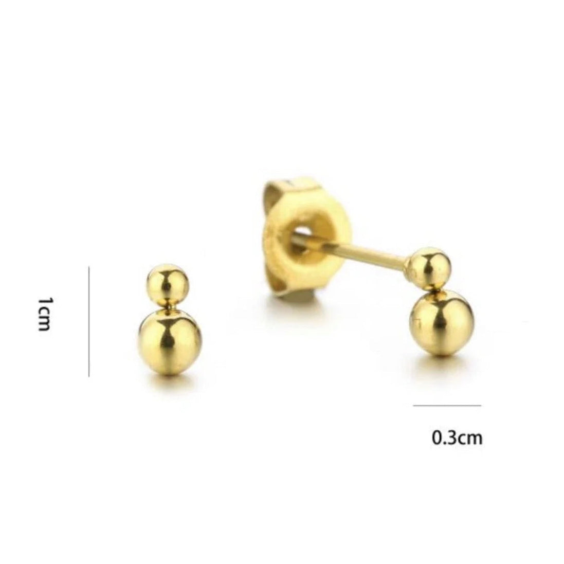Dots Earstuds Gold
