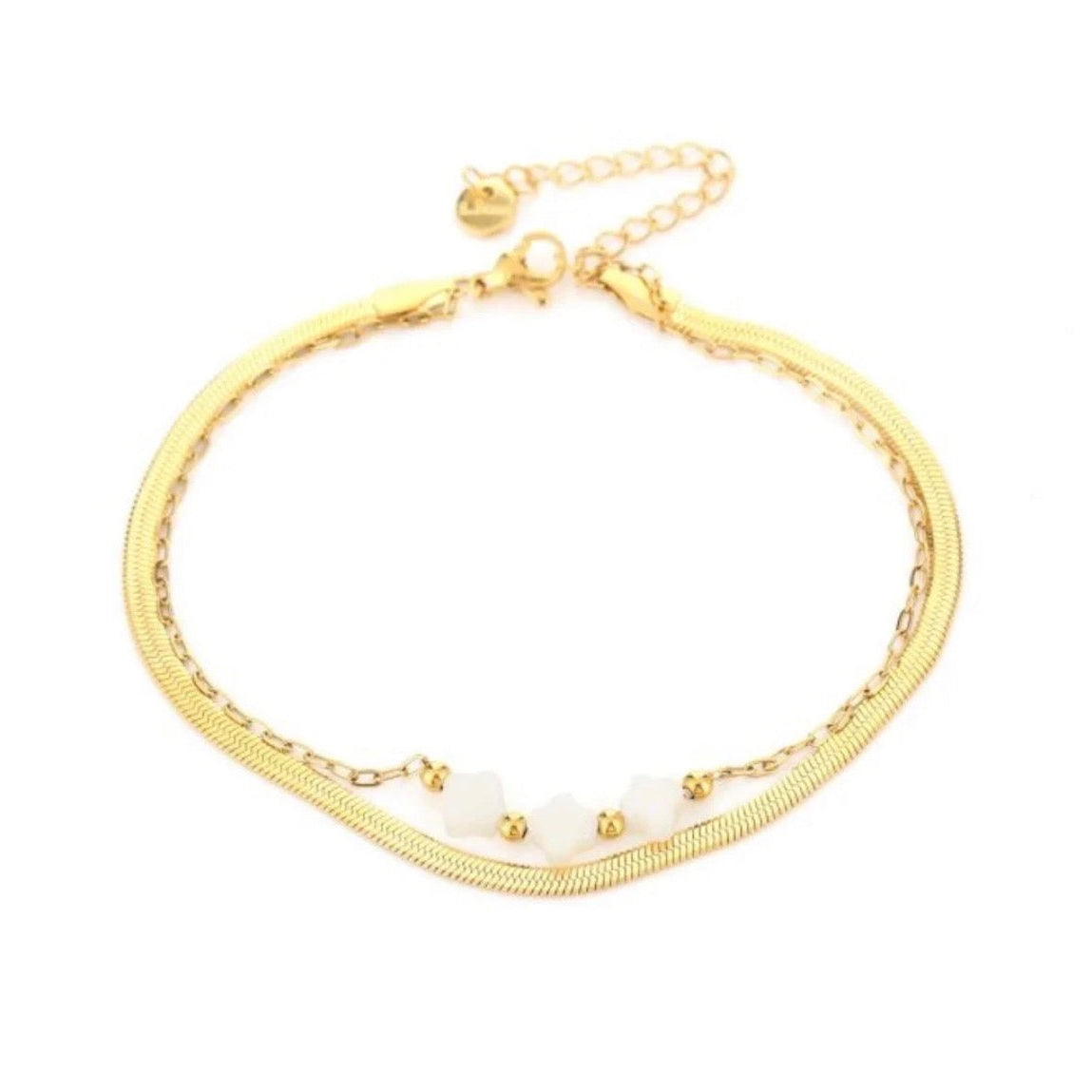 Clover Ankle Bracelet Gold