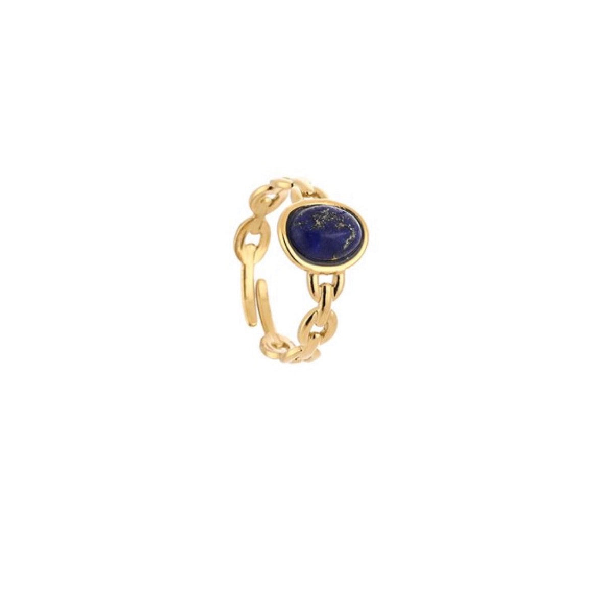 Blue Stone Ring Gold