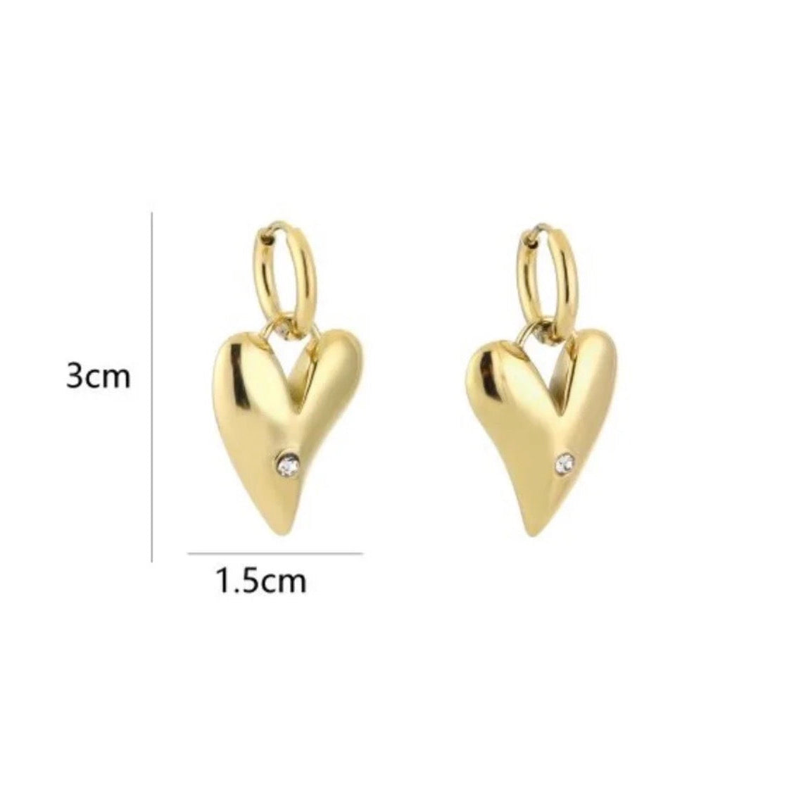 Love Earrings Gold