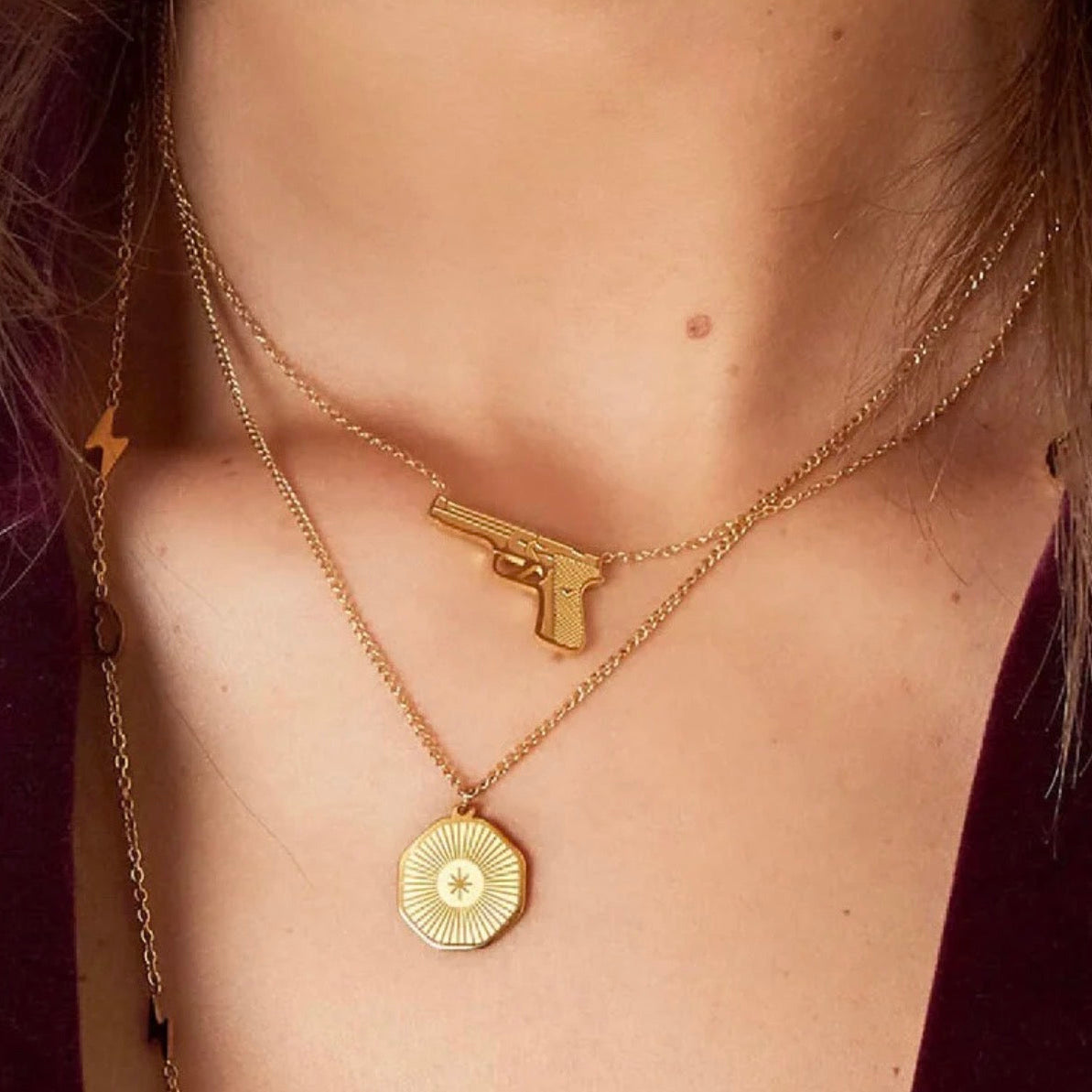 Dress to Kill Necklace Silver