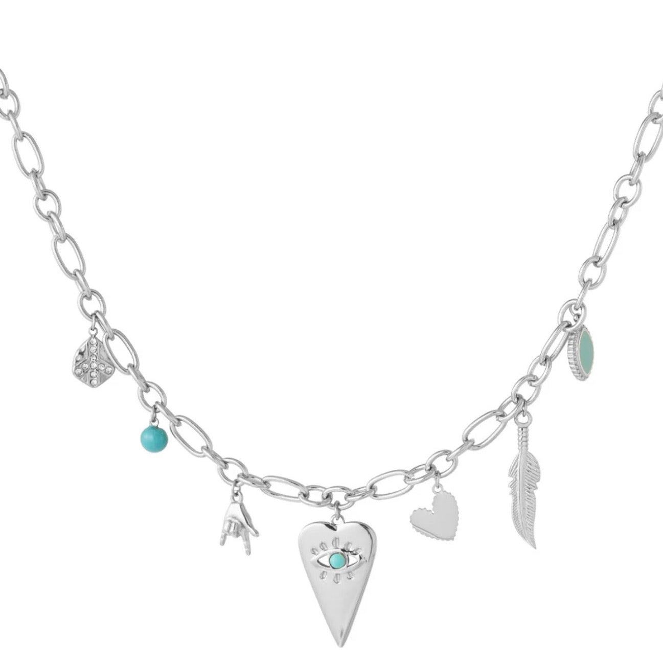 Trendy Necklace Silver