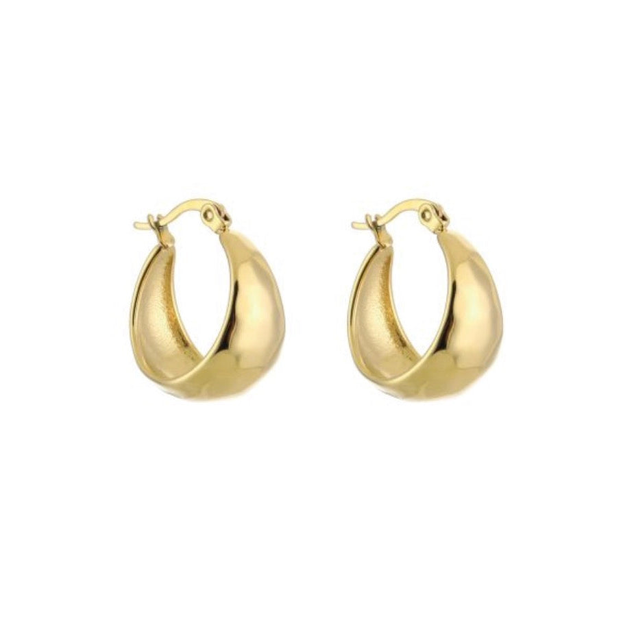 Small Cute Hoops Earrings Gold